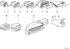 Połączenie wtyczki kablowej (12_1512) dla BMW 3' E30 316i 4-d ECE