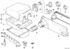 Przekaźnik silnika/skrzyn. sterownika (12_0353) dla BMW 5' E34 525i Lim ECE