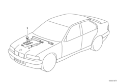 Wiązka przewodów silnika (12_1666) dla BMW 5' E34 525td Lim ECE