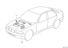 Wiązka przewodów silnika (12_0619) dla BMW 5' E39 525tds Tou ECE