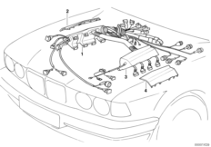 Osłona wiązki kabli silnikowych (12_0620) dla BMW 7' E38 740i Lim USA