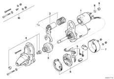Poj. części rozrusznika / D6RA7 (12_0762) dla BMW R 100 RT ECE
