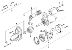 Poj. części rozrusznika / D6RA15 (12_0764) dla BMW R 100 GS USA