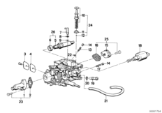 Gaźnik, elementy dod. (13_0076) dla BMW 3' E30 316 4-d ECE