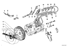 Instalacja wtryskowa mechaniczna (13_0085) dla BMW 5' E12 520i Lim ECE