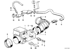 Przepływomierz powietrza (13_0228) dla BMW 3' E30 325e 4-d USA