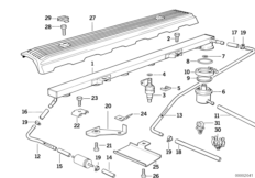Zawory i przewody instalacji wtryskowej (13_0369) dla BMW 3' E36 M3 Cou USA