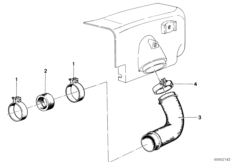 Przewód ssący filtra powietrza (13_0481) dla BMW R45 ECE