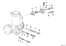 Gaźnik-śruba regulacji mieszanki (13_0499) dla BMW R90S ECE