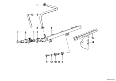 Instalacja wtryskowa/Zawór wtryskowy (13_0514) dla BMW K 100 RS 83 (0502,0503,0513) USA