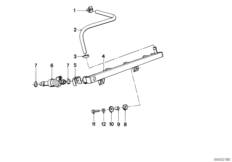 Instalacja wtryskowa/Zawór wtryskowy (13_1390) dla BMW K 1 (0525,0535) USA