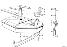 Zbiornik paliwa/Tłoczenie paliwa (16_0023) dla BMW 7' E23 728i Lim ZA