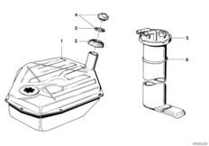 Zbiornik paliwa/Elementy dod. (16_0029) dla BMW 5' E12 530i Lim USA