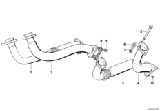 Rura wydechowa przednia (18_0142) dla BMW 8' E31 850CSi Cou ECE