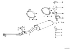 Układ wydechowy tylny (18_0171) dla BMW 3' E30 325ix 4-d USA