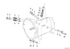 S6s560g inner gear shifting parts (23_0213) dla BMW 8' E31 850CSi Cou USA