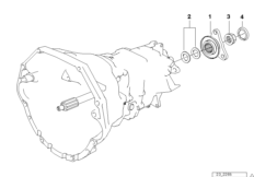 S6s420g gear wheel set parts (23_1176) dla BMW 8' E31 840Ci Cou ECE
