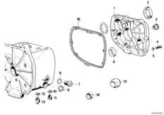 Uszczelka, różne śruby pokrywy przekł. (23_0256) dla BMW R 100 RS USA