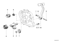 4-stopn. skrzynia bieg./rozrusznik noż. (23_0266) dla BMW R60/5 ECE