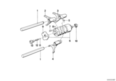 5-st. skrz. bieg. - mech. zmiany biegów (23_1157) dla BMW K 1 (0525,0535) USA