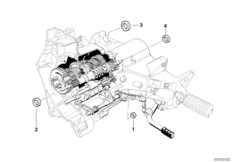 Skrzynia biegów/pierścień uszcz. wału (23_0284) dla BMW R 1100 RT 96 (0413,0418) USA