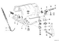 ZF 3HP12 Układ włącz./Blokada postojowa (24_0123) dla BMW 5' E12 520 Lim ECE