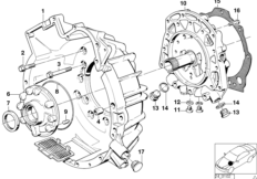 ZF 4HP22/24 Części obudowy/Dopływ oleju (24_0351) dla BMW 5' E28 528i Lim ECE