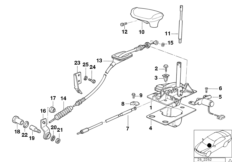 Ukł. wł. bieg. Interlock skrzyni autom. (25_0053) dla BMW 5' E34 535i Lim USA