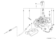 Ukł. włącz. biegów Steptronic SMG (25_0190) dla BMW 3' E36 M3 3.2 Lim ECE
