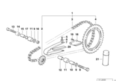 Napęd łańcuchowy (33_1640) dla BMW F 650 ST 97 (0163,0168) USA
