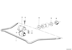 Stabilizator przedni (31_0021) dla BMW 3' E21 320i Lim USA