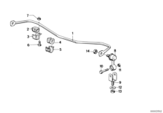Stabilizator przedni (31_0040) dla BMW 3' E30 325e 4-d ECE