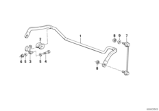 Stabilizator przedni (31_0044) dla BMW 3' E30 325ix 2-d ECE