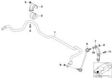 Stabilizator przedni (31_0257) dla BMW 5' E39 530d Lim ECE