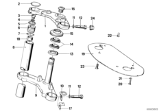 Mostek widełek (31_0296) dla BMW R45T/N ECE