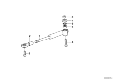 Amortyzator układu kierown. (32_2058) dla BMW K 100 RS (0523,0533) USA