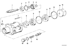 Hydr.układ kier.-pompa łopatk./poj. cz. (32_0053) dla BMW 5' E12 518 Lim ECE
