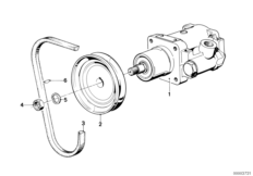 Hydr.układ kier.-pompa łopatk./poj. cz. (32_0125) dla BMW 5' E12 520 Lim ECE