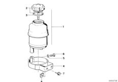 Zbiornik oleju/elementy pojedyncze (32_0144) dla BMW 5' E28 528e Lim USA