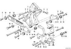 Hydr.układ kier.-pompa łopatk./koz. łoż. (32_0224) dla BMW 3' E30 318i 2-d ECE