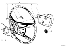 Steering wheel (32_0544) dla BMW 5' E12 530i Lim USA
