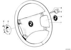 Steering wheel (32_0547) dla BMW 7' E23 733i Lim USA