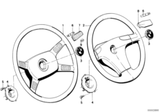 Steering wheel (32_0562) dla BMW 3' E30 323i 2-d ECE