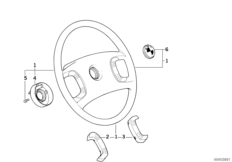 Steering wheel (32_0634) dla BMW 3' E36 320i Lim ECE