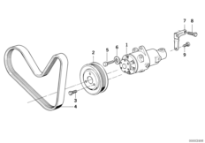 Hydr. układ kier.-tand. pompa łopatkowa (32_0665) dla BMW 8' E31 850Ci Cou ECE
