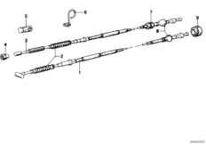 Linka cięgnowa sprzęgła/Linka hamulca (32_0757) dla BMW R75/6 USA