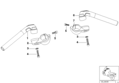 Kierownica regulowana (32_0816) dla BMW K 1200 RS 01 (0547,0557) USA