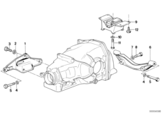 Zawieszenie przekładnia tylnej osi (33_0154) dla BMW 5' E34 525i Lim USA