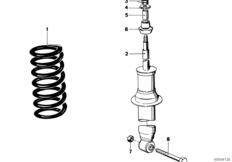 Amortyzator/Sprężyna śrub./Elem. dod. (33_0235) dla BMW 5' E12 525 Lim ECE
