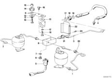 Regulacja poziomu/przewody tylne (33_0305) dla BMW 5' E28 M5 Lim USA